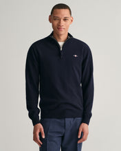 Load image into Gallery viewer, GANT - Superfine Lambswool Half-Zip Sweater, Marine
