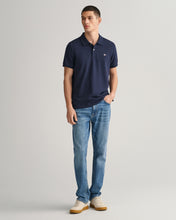 Load image into Gallery viewer, GANT - Reg Shield SS Pique Polo, Evening Blue