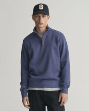 Load image into Gallery viewer, GANT - Sacker Rib Half-Zip Sweatshirt, Blue Melange(XL & XXL Only)