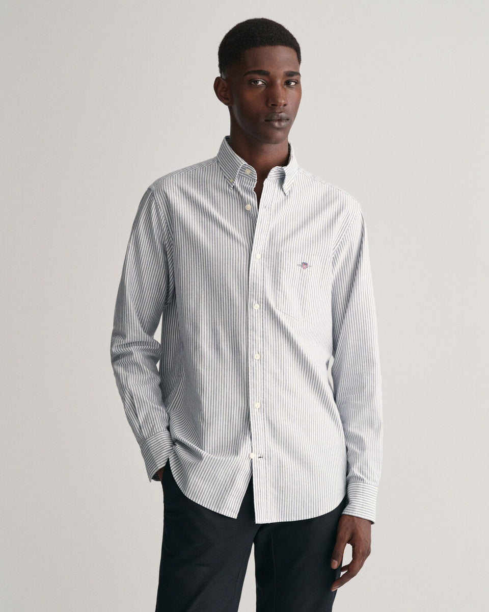 GANT Heren REG Oxford Banker Stripe Shirt, lichtroze, 4XL