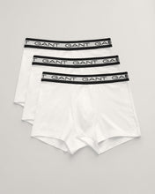 Load image into Gallery viewer, GANT - 3 Pack Basic Cotton Stretch Trunks, White