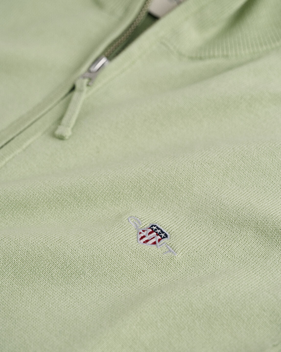 GANT - Classic Cotton Half Zip, Milky Matcha