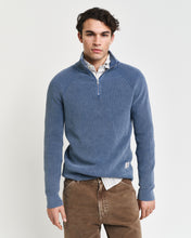 Load image into Gallery viewer, GANT - Washed Rib Half Zip, Vintage Blue (XL & XXL Only)