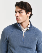 Load image into Gallery viewer, GANT - Washed Rib Half Zip, Vintage Blue (XL & XXL Only)