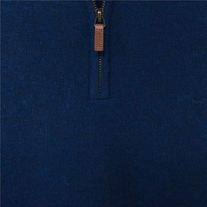 Magee Knitwear- 3XL - Lunnaigh 1/4 Zip , Navy