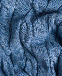Magee - Valentia Cotton Cable Knit, Blue