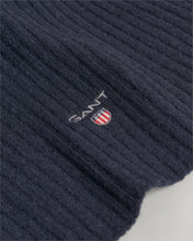 Load image into Gallery viewer, GANT - Unisex Wool Knit Scarf, Marine
