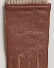 Load image into Gallery viewer, GANT - Leather Gloves, Cashmere Lining, Clay Brown
