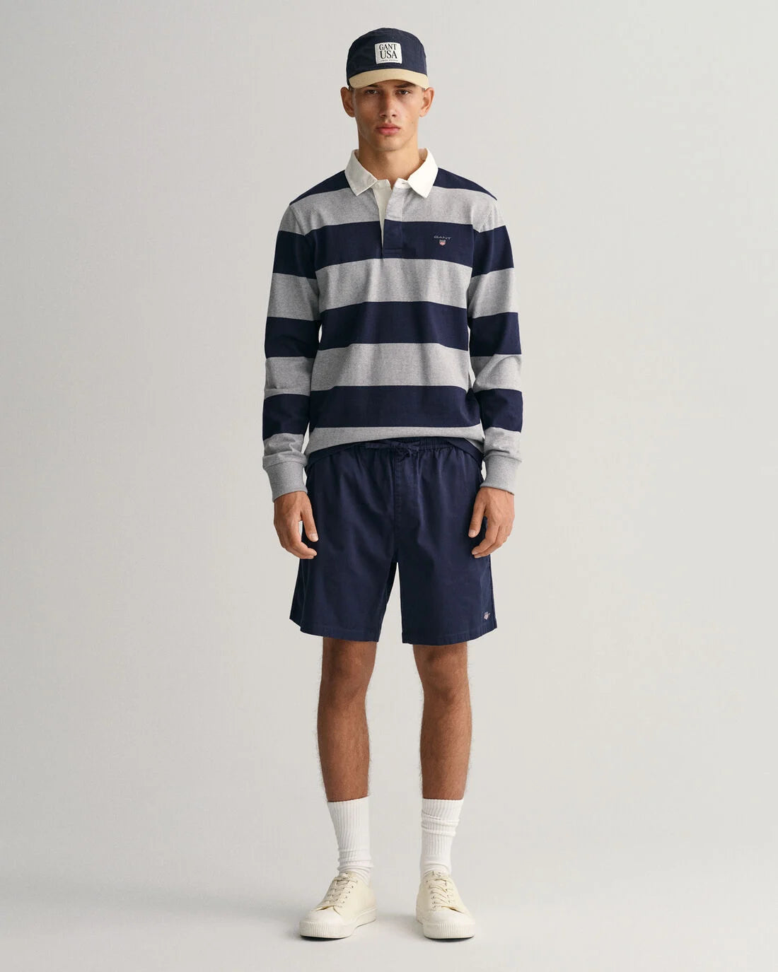 Gant - Drawstring Logo Shorts, Marine (S,L only)