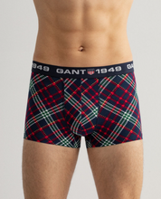 Load image into Gallery viewer, GANT - 3-Pack Trunk, Tartan/Evening Blue