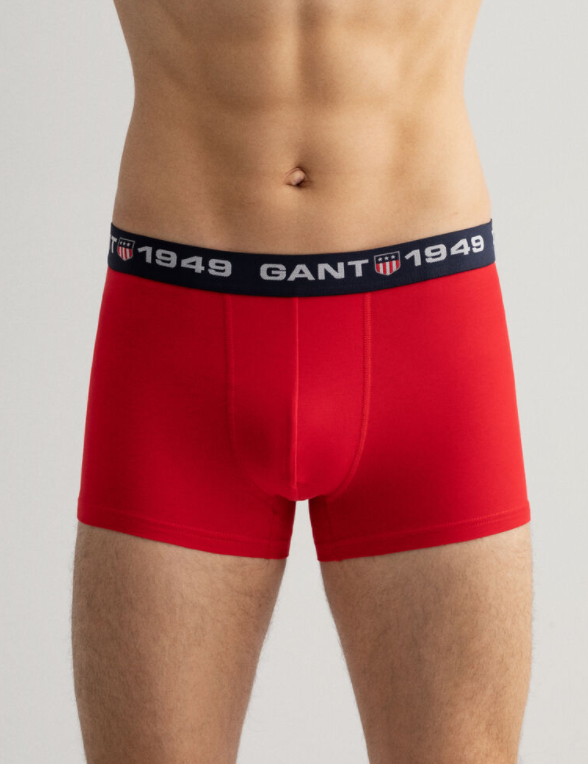 Gant - 3-Pack Trunk, Tartan/Evening Blue