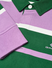 Load image into Gallery viewer, Gant - Repeat Stripe Rugby Jersey- Orchid Lilac (L Only)
