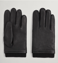 Load image into Gallery viewer, GANT Leather Gloves, Black
