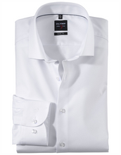 Load image into Gallery viewer, OLYMP - Body Fit, White, Diagonal Twill