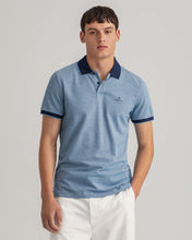 Load image into Gallery viewer, Gant - Oxford Pique SS Rugger, Silver Lake Blue (XL Only)