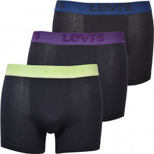 Load image into Gallery viewer, Levis - 3 Pack Boxers, Black/Purple/Yellow