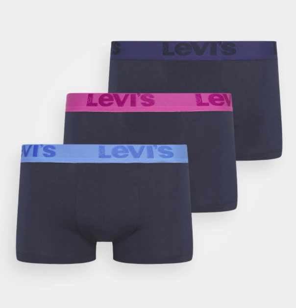 Levis - 3 Pack Boxers, Blue/Navy/Purple