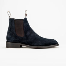 Load image into Gallery viewer, Sloane - Richmond Suede Chelsea Boot, Dark Navy, Olivia
