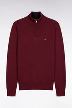 Load image into Gallery viewer, Eden Park - Heavy Cotton Trucker Neck Quarter-Zip, Burgundy
