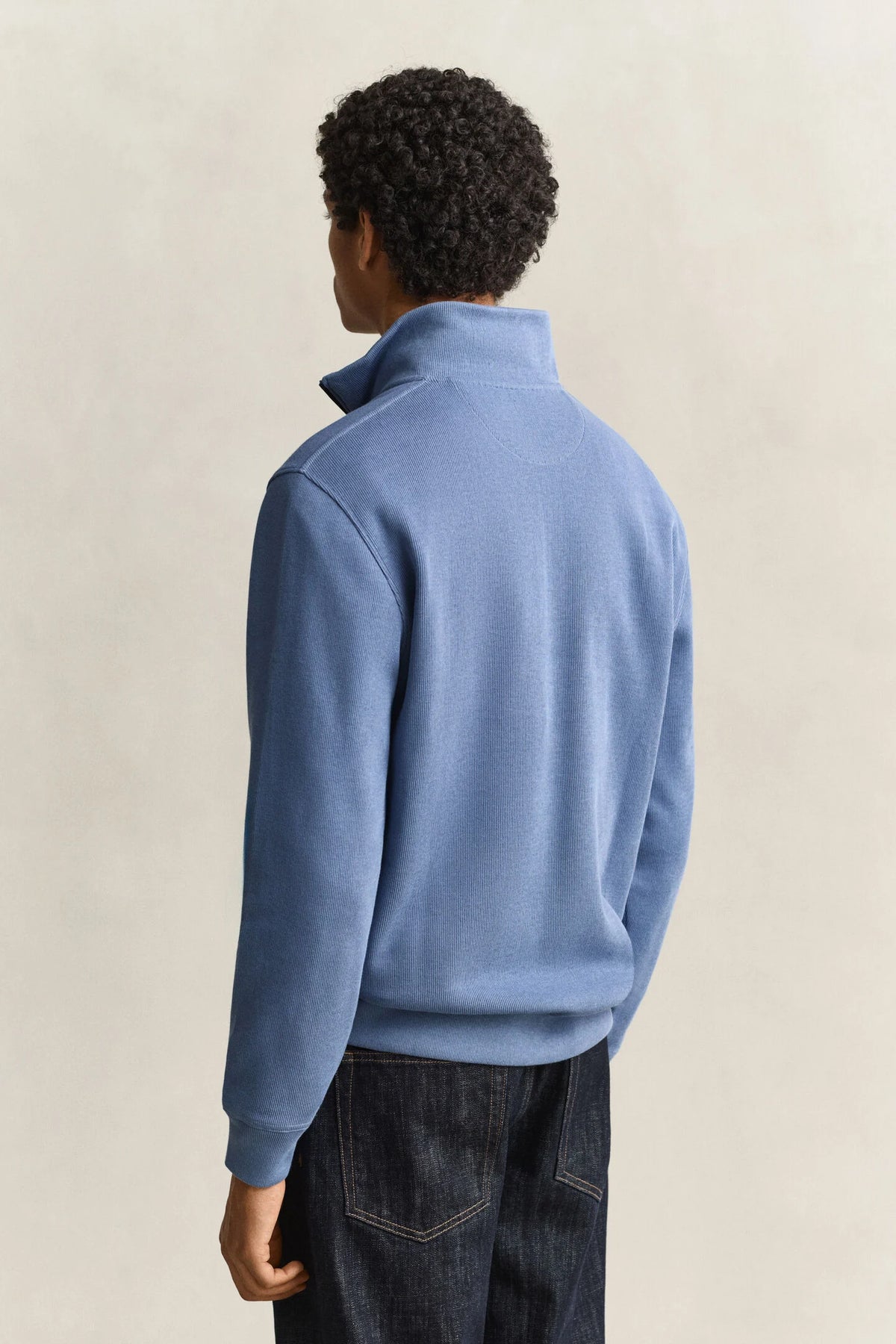 GANT - Sacker Rib Half Zip, Blue Horizon (3XL)