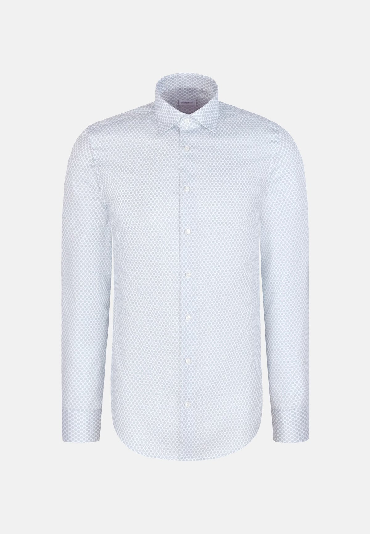 Seidensticker - Slim Fit Shirt, Turquoise Print