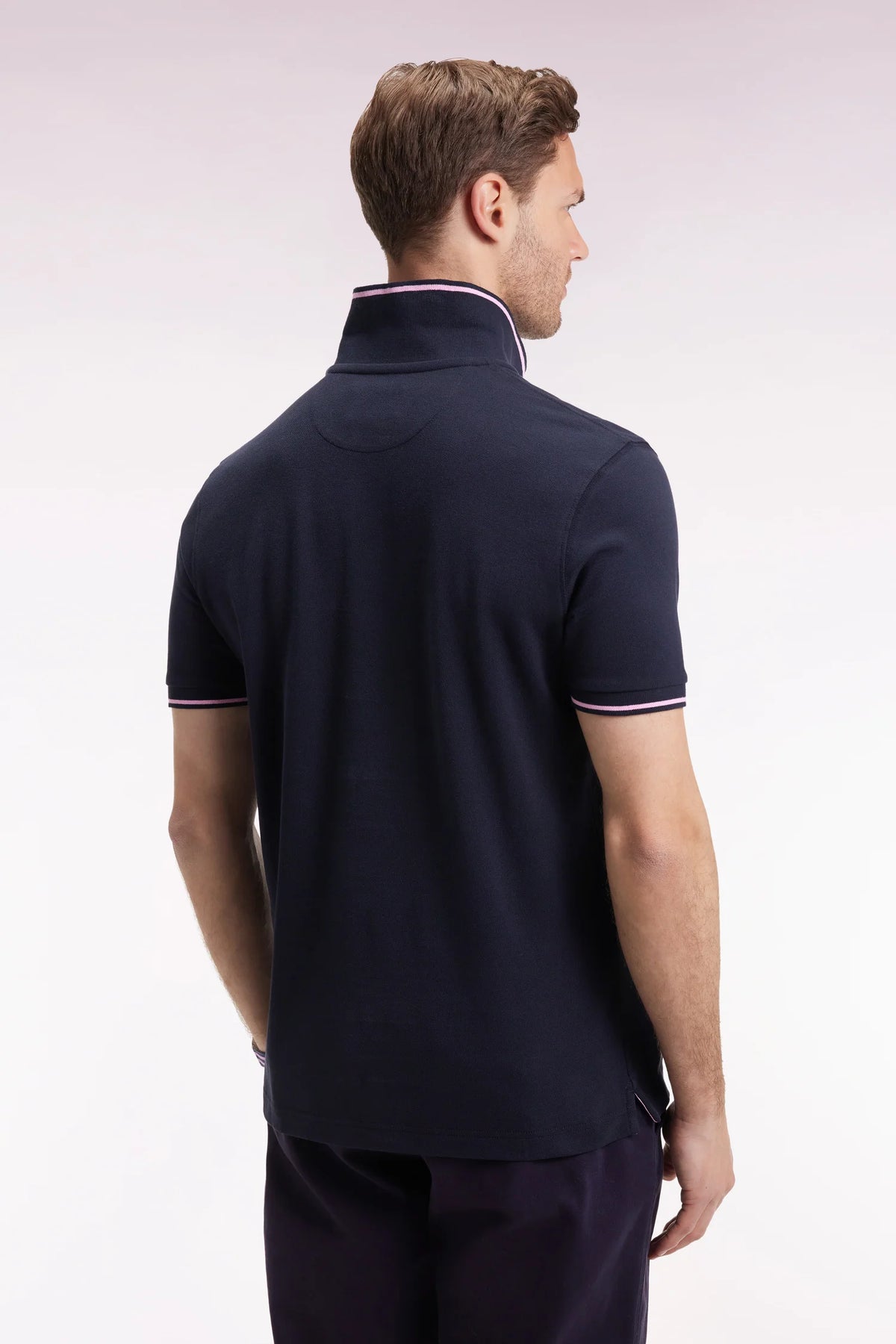 Eden Park - Short-Sleeve Cotton Polo Shirt, Navy