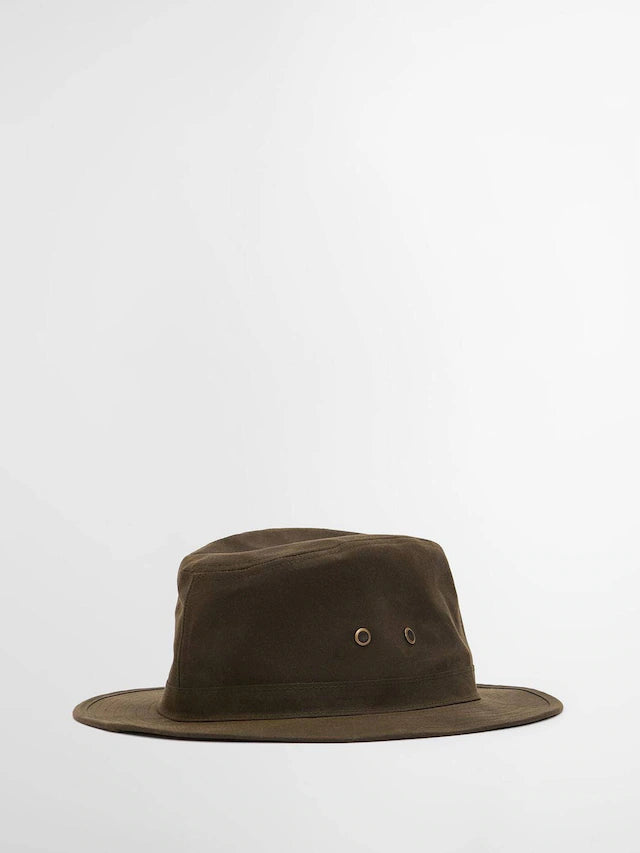 Barbour - Crayton Wax Safari Hat, Olive