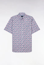 Load image into Gallery viewer, Eden Park - Short-Sleeve Cotton Shirt, Pink / Blue Floral
