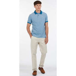 Barbour - Sports Polo, Mix Electric Blue