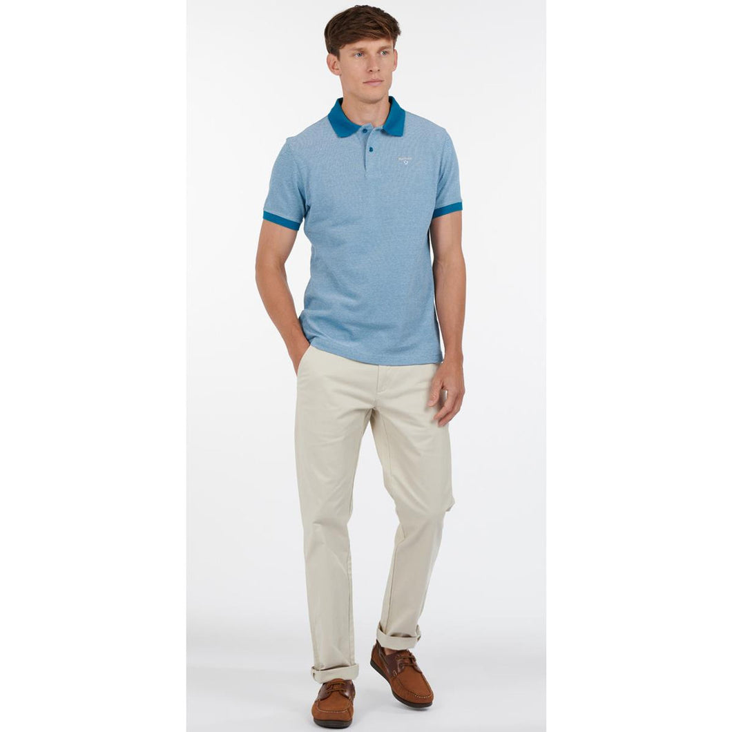 Barbour - Sports Polo, Mix Electric Blue