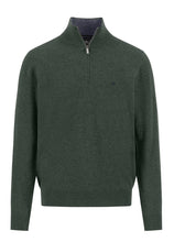 Load image into Gallery viewer, Fynch Hatton - Merino Cashmere, Quarter Zip, Dark Ivy
