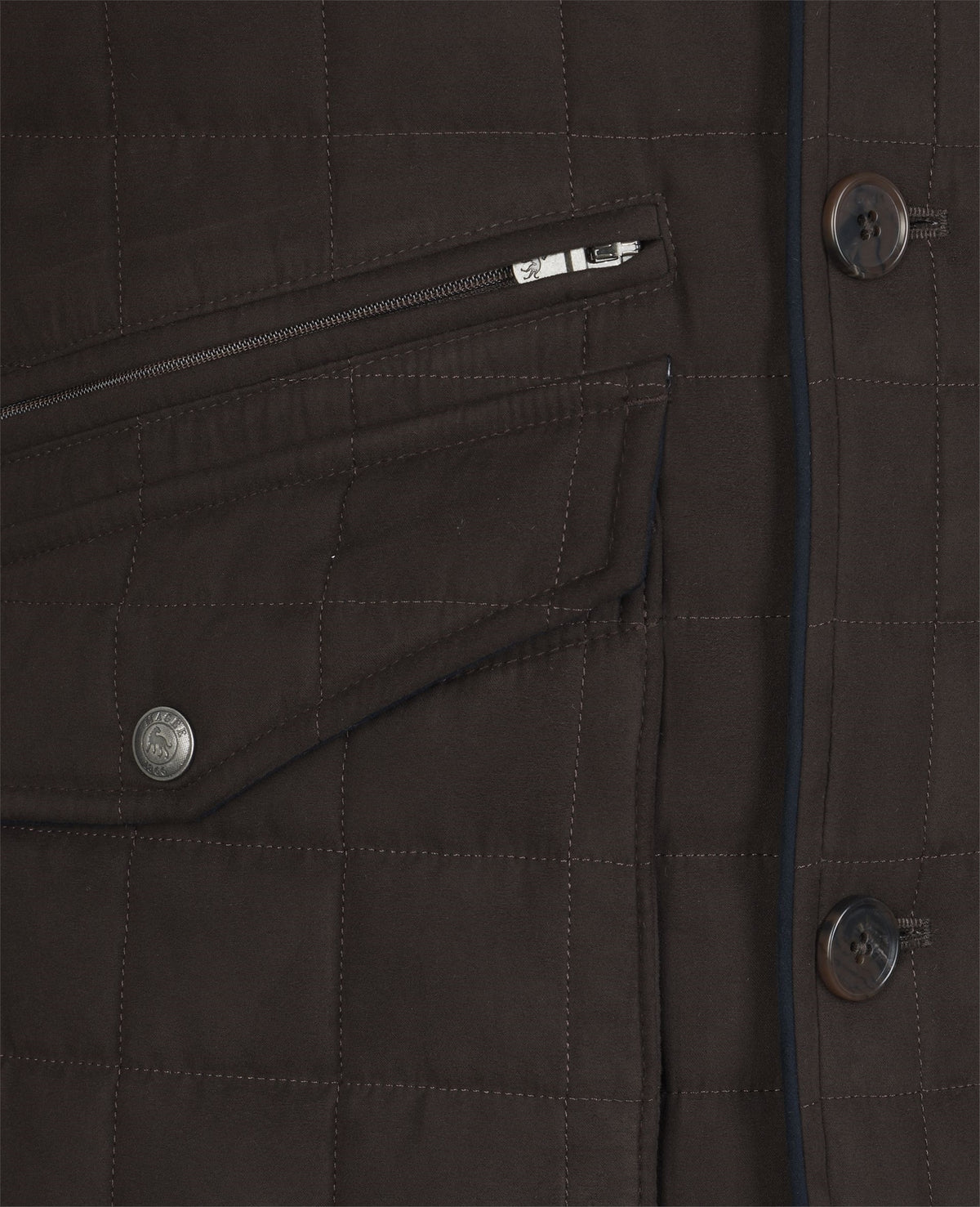 Magee - Glenveigh Quilted Jacket, Chocolate Brown (M & L Only)