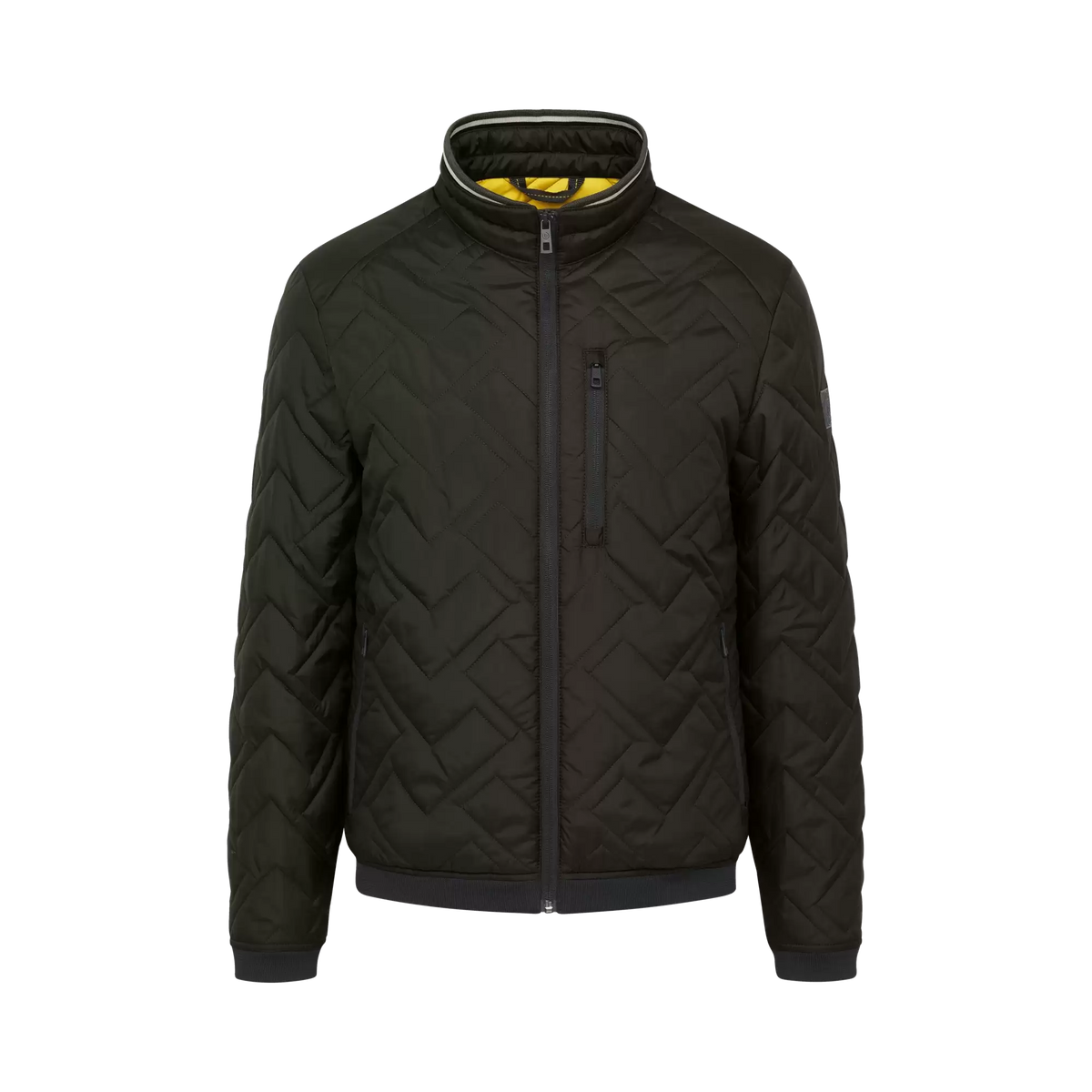 Bugatti - Bomber Quilted Jacket, Olive (Size 48 Only)