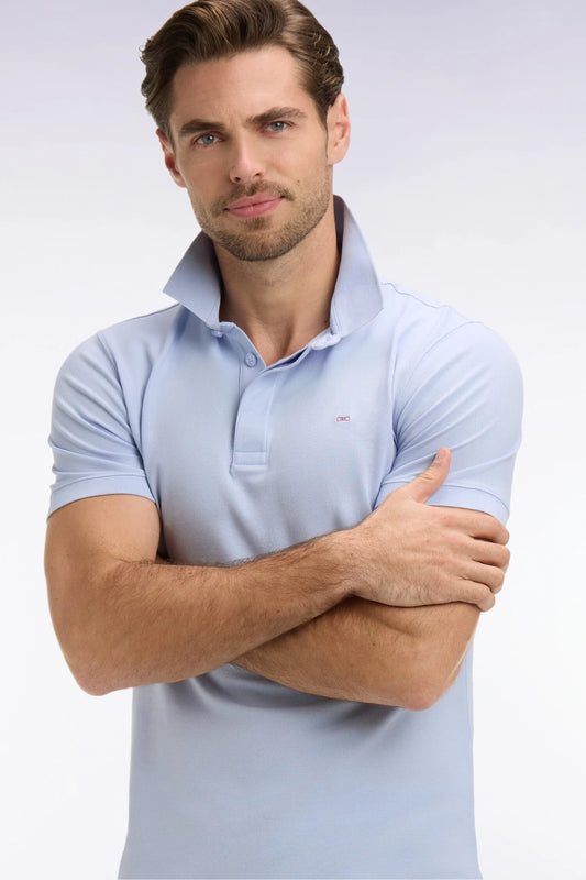 Eden Park - Cotton Polo Shirt Slim, Light Blue