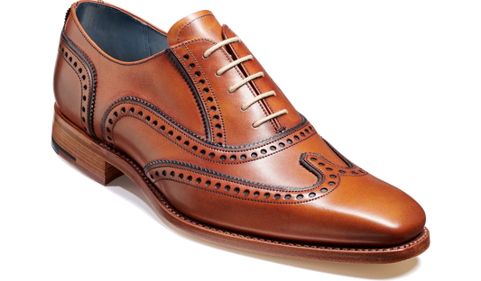 Barker - Spencer, Antique Rosewood / Navy Calf
