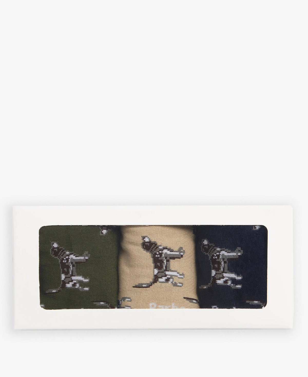 Barbour - Dog Pointer 3-Pack Sock Gift Set, Forest Mist