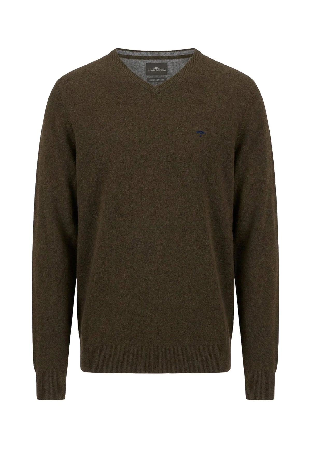 Fynch-Hatton - Merino Cashmere V-Neck, Soil