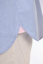 Load image into Gallery viewer, Eden Park - Short-Sleeve Gingham Cotton Shirt, Blue (3XL)
