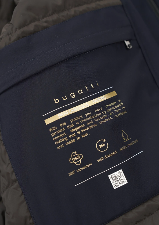 Bugatti - Flexcity Poplin Navy Coat (40R Only)