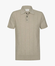 Load image into Gallery viewer, Profuomo - Aero Ease Polo, Beige Striped
