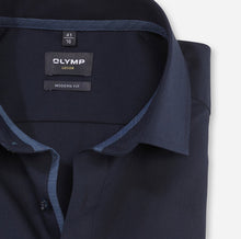 Load image into Gallery viewer, OLYMP -  Luxor Modern Fit Navy Shirt
