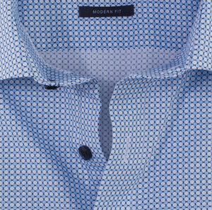 OLYMP - Luxor Business shirt, modern fit, Global Kent, Bleu