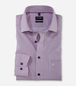 OLYMP - Luxor Business shirt, modern fit, Global Kent, Rosé