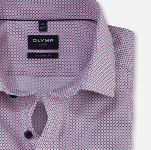 OLYMP - Luxor Business shirt, modern fit, Global Kent, Rosé