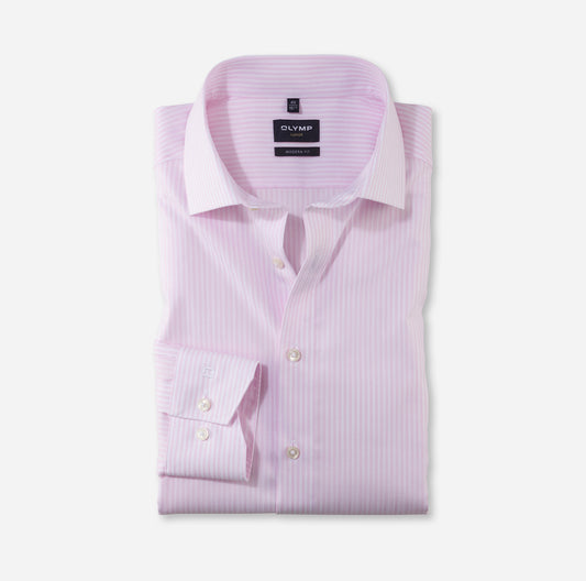 OLYMP -  Modern Fit, Light Rose Stripe