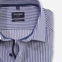 Load image into Gallery viewer, OLYMP -  Luxor Modern Fit, Blue and White Stripes
