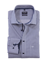 Load image into Gallery viewer, OLYMP -  Luxor Modern Fit, Blue and White Stripes
