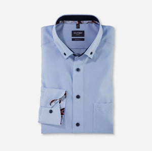 OLYMP -  Luxor Modern Fit Button-down, Light Blue Shirt