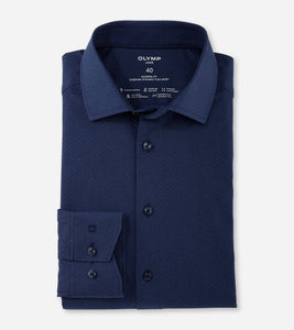 OLYMP - 3XL Luxor 24/Seven, Modern fit, Global Kent, Marine Shirt