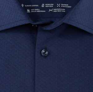OLYMP - Luxor 24/Seven, Modern fit, Global Kent, Marine Shirt
